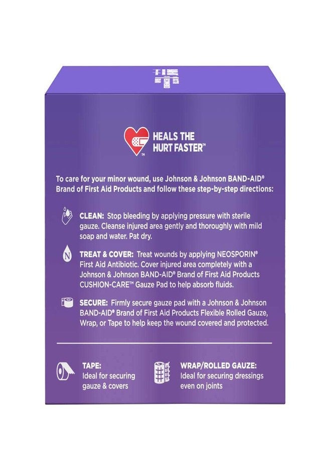 SC Johnson BAND-AID® Brand CUSHION-CARE™ Gauze Pads 3in x 3in, 25 count - Image 2
